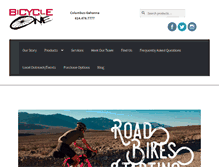 Tablet Screenshot of bicycleone.com
